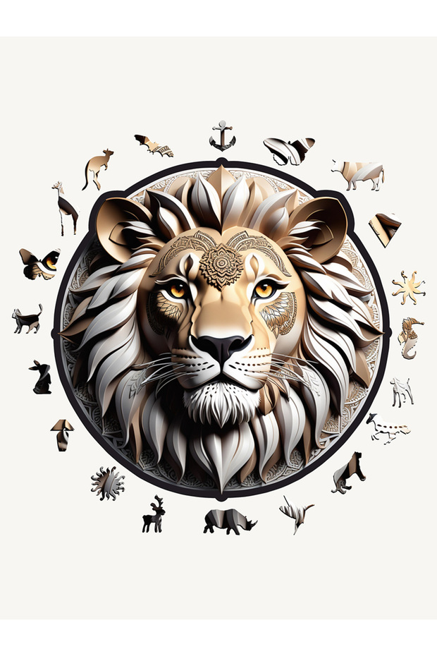 Lion- 49.00 Cm- Puzzle