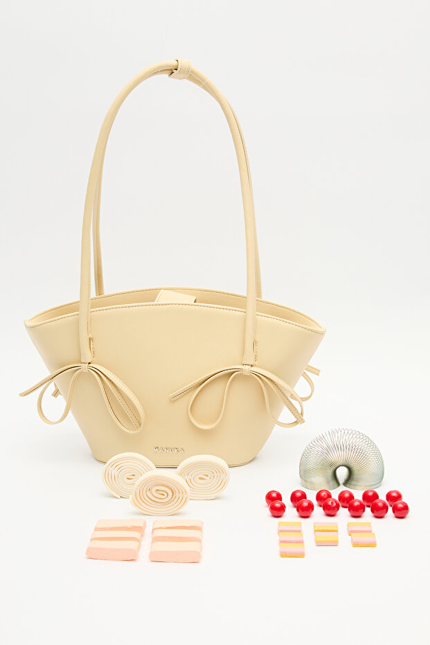 Sandy Bow Bag Soft Yellow