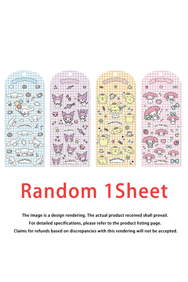 Joytop Random 1Sheet Cartoon Sanrio Genuine Foam Stickers Kuromi Melody 3D Bubble Decals for Scrapbo