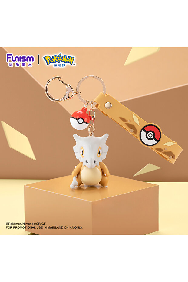 Cubone Pokemon Anime Figures Snorlax Mimikyu Cubone Keychain Car Key School Bag Backpack Decoration
