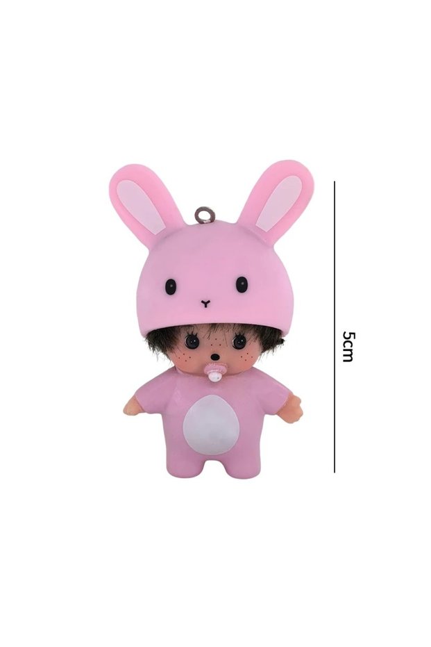 B2 New Action Anime Figure Monchhichi Keychain Hello Kitty Toy Keyring Cute Kitty Keychains for Bags
