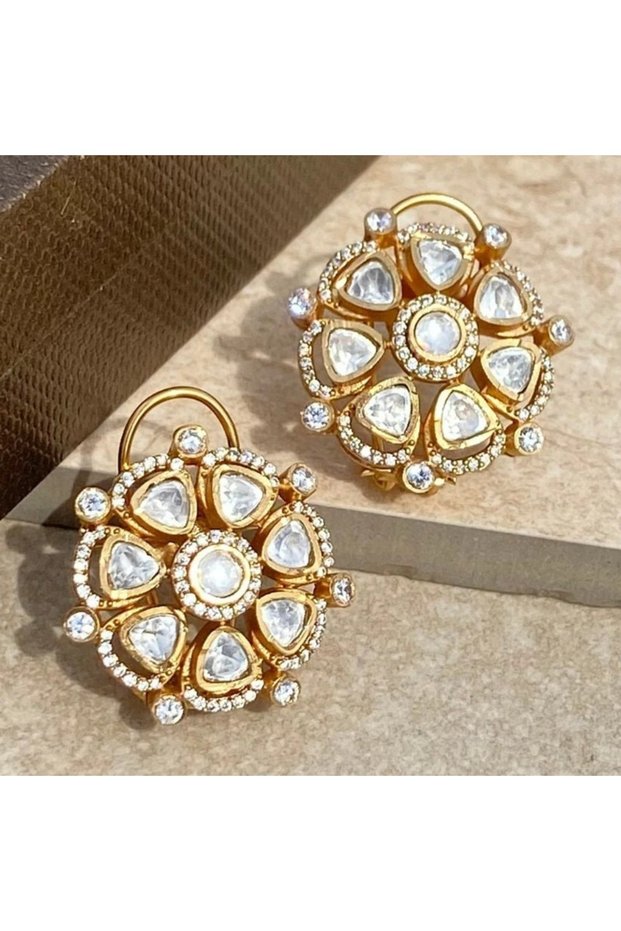 WF5665-1 Fashionable and Classic Teardrop Shaped Zircon Flower Pendant Earrings, Women's Personalize