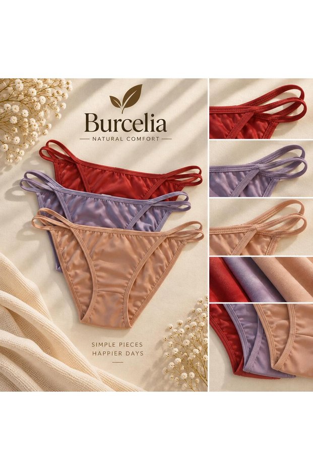 3'lü İpli Bikini Külot
