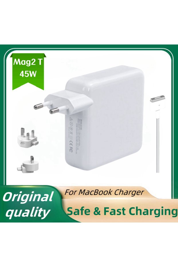 Mag2 T-45W-EU Plug 45W 14.85V 3.05A Laptop Power Adapter with Straight T-Tip Connector Fits Laptop M