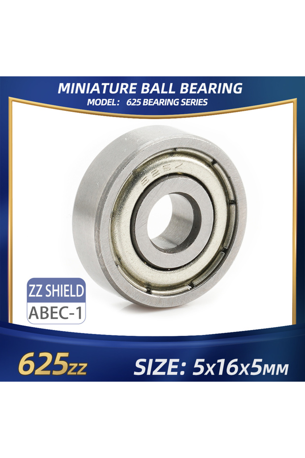 10Pcs 625zz ABEC-1 FUSHI 625zz 2rs Bearing 5x16x5 mm For 3D printer,Strong Industrial Motors 625 Sta