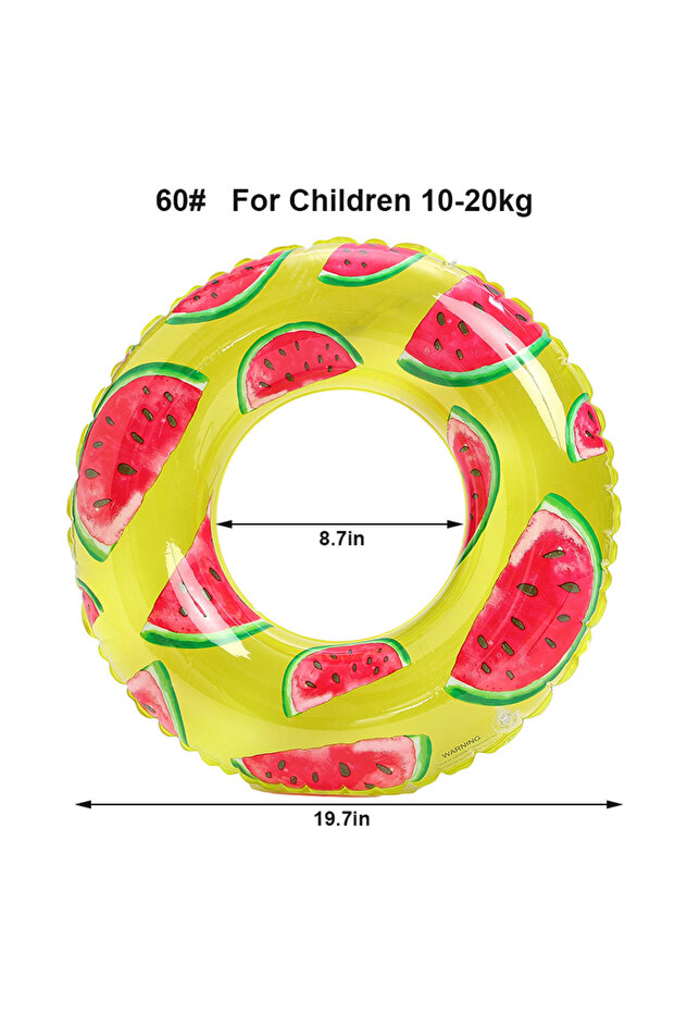 60-For 10-20kg 1 Pcs Watermelon Swim Tube Inflatable Pool Float Pool Accessory Swim Float Ring Summ