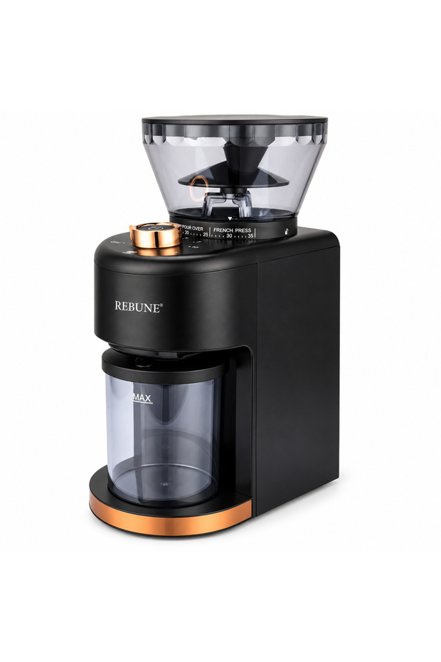 Coffee Grinder 200W and 230g Bean Capacity and Adjustable Grind Level –Re-2-089/ Black