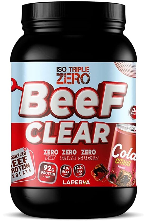 Iso Triple Zero Beef Clear Isolate Protein,Cola Citrus Flavour, 2 LB, Zero Carbs, Fat, Sugar,