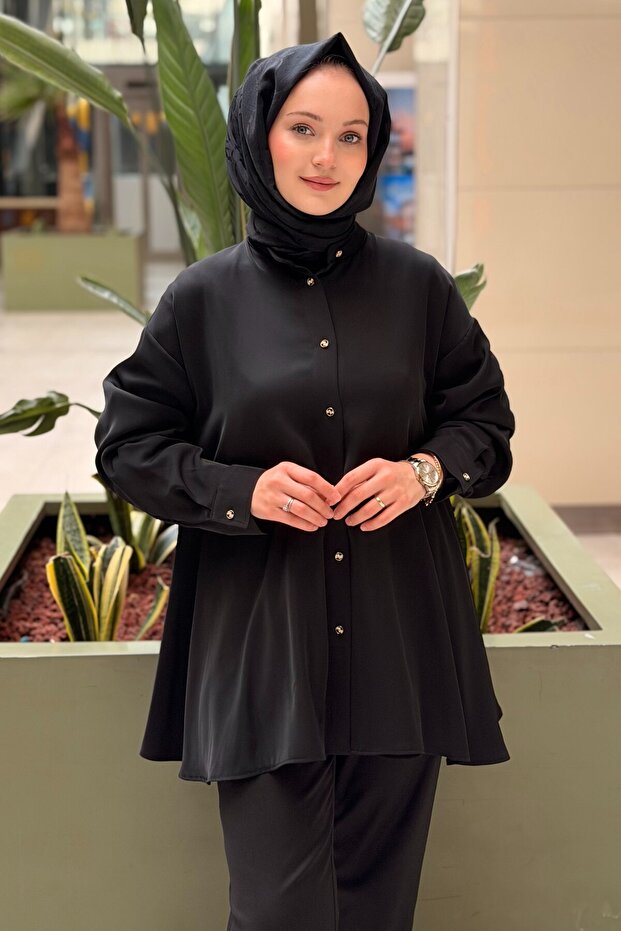 Judge Collar Front Buttoned Shirt