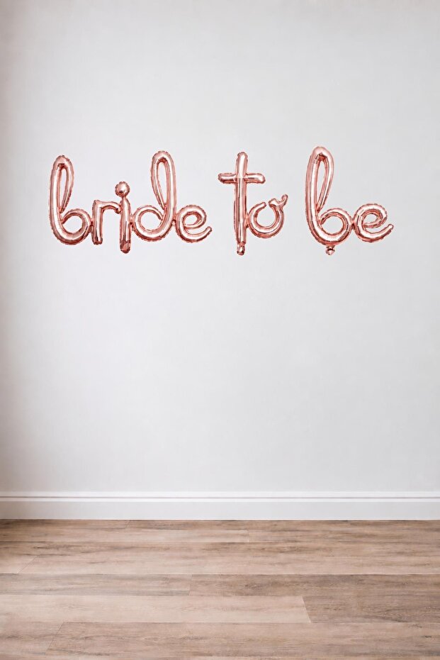 Bride To Be Handwritten Rose Gold Foil Balloon