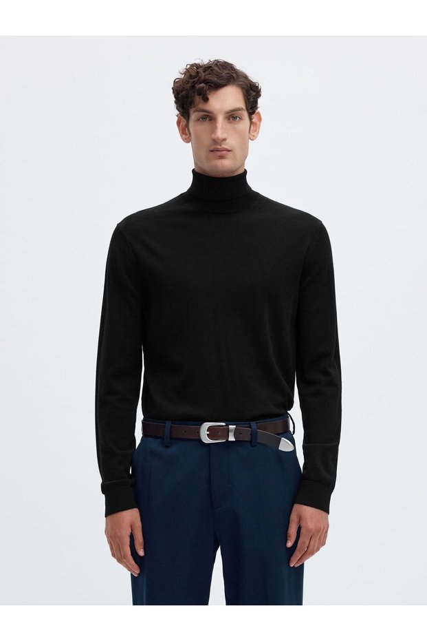 Rollkragenpullover 100% Merinowolle