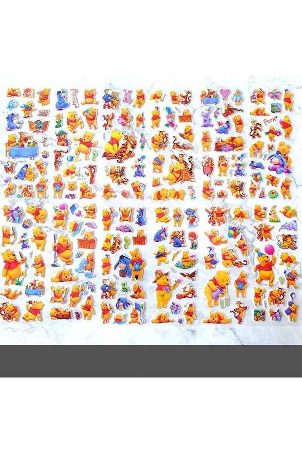 20X7.5X1cm J Random 12pcs 12Sheets Bubble Stickers Cute Cartoon Patrol Anime F