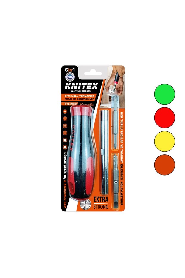 6in1 remove install rubberized bit-tip screwdriver