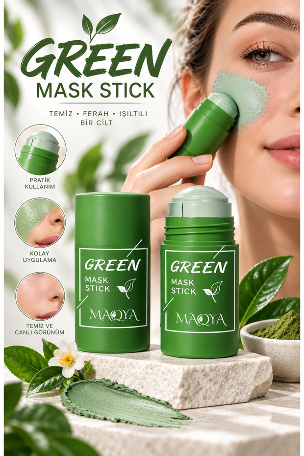 Blackhead with Green Tea Extract - Acne Green Stick Mask