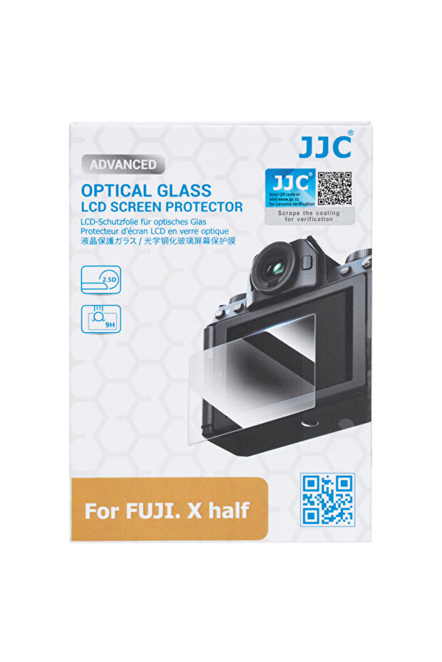 1PCS JJC Screen Protector for FUJIFILM X Half 9H Hardness Tempered Glass for FUJIFILM X Half Digital