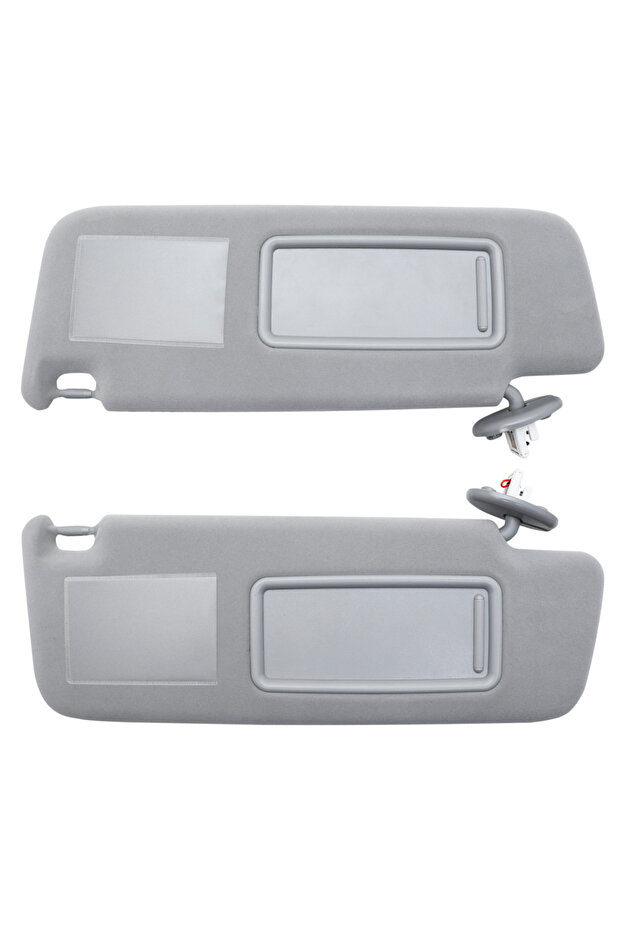 Grey Left and Right Sun Visor For Toyota Land Cruiser J12 2002-2009 For Prado LC120 2003-2009 Driver