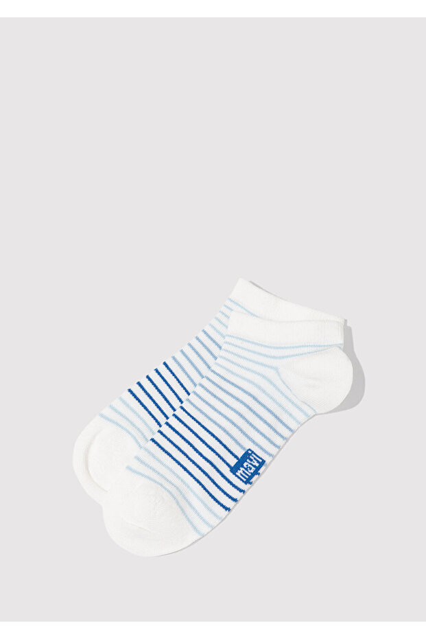 White Booties Socks with Stripe Detail 1912433 -620