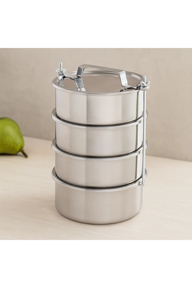 Steel Camping Bowl 14 cm - Set of 4 (4.5 cm Depth)