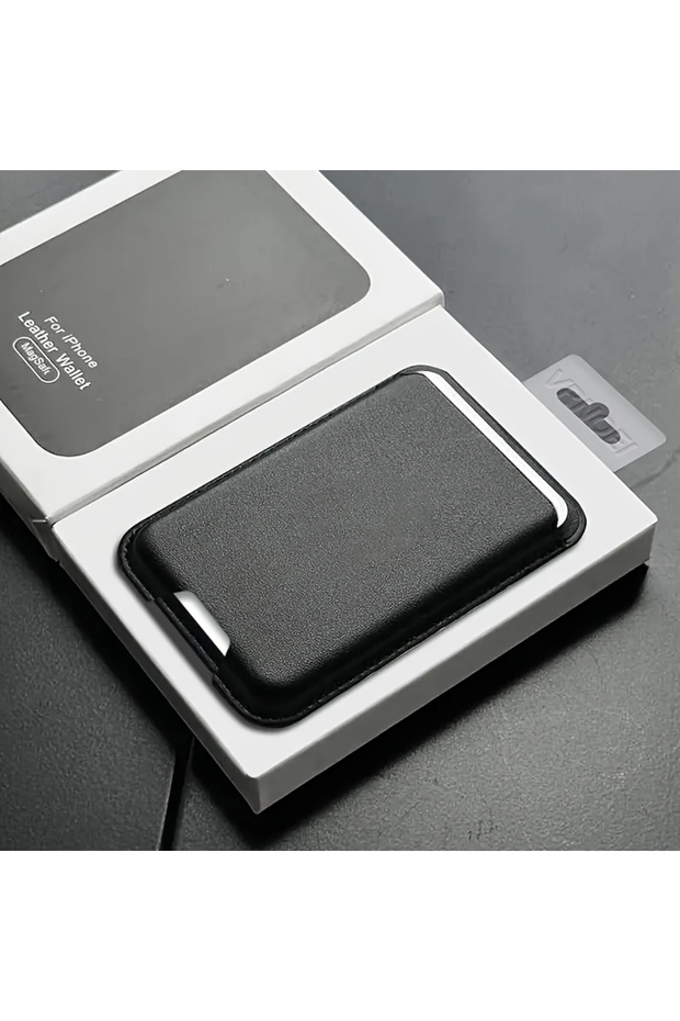 black Luxury PU Magnetic Card Holder for iphone 17 16 15 14 13 12 18 Pro Max Case Magnetic Card Slot