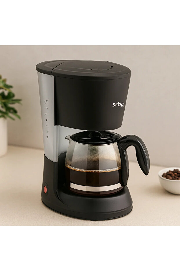 2-in-1 Filter Coffee and Tea Maker with 1.2L Glass Container
