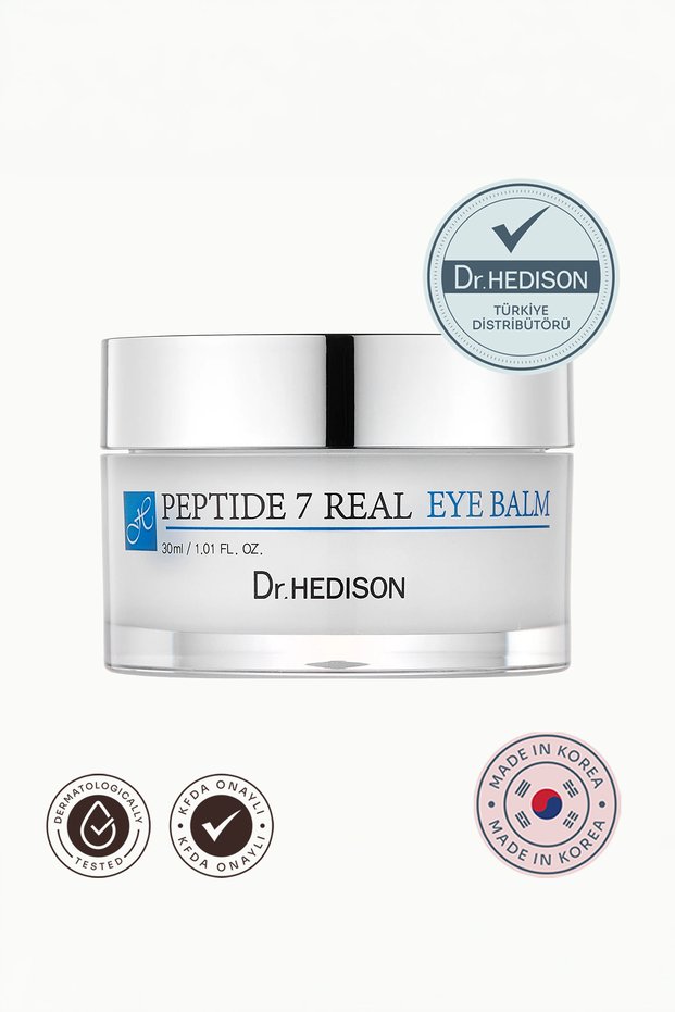 Peptide Eye Contour Balm 30 ml – Peptide 7 Real Eye Balm, Anti-Wrinkle, Firming Eye Cream Containing 7 Peptides, Volufiline and Marine Collagen