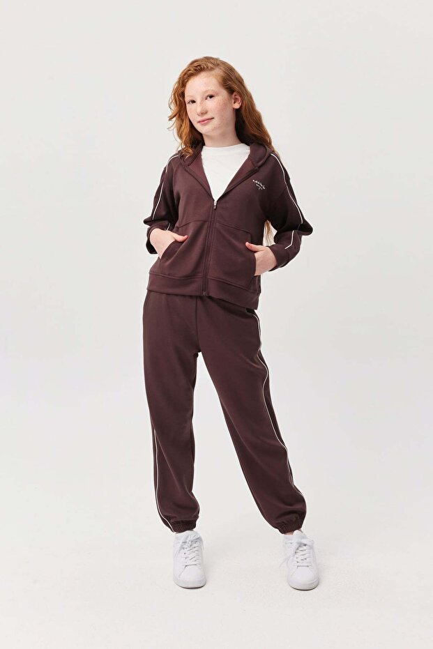 Girl's Sweat Bottoms with Elasticated Legs and Waist