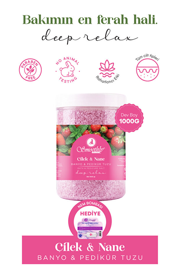 Natural Manicure-Pedicure and Bath Salt – Spa Effect Care Salt 1000 Gr. Giant Size Foot Detox Salt