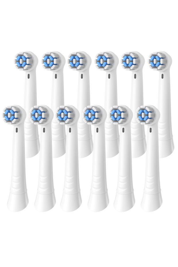 White-12pcs 4-16Pack Toothbrush Replacement Heads Compatible with Oral B iO 10 9 8 7 6 5 4 3 Series