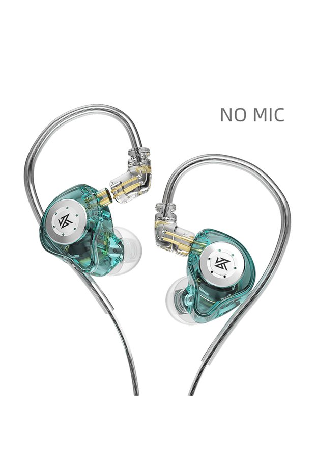 Cyan NO MIC KZ EDX PRO In Ear Earphones Dynamic Earphones HIFI Music Sport Earbuds Sport Noise Cance