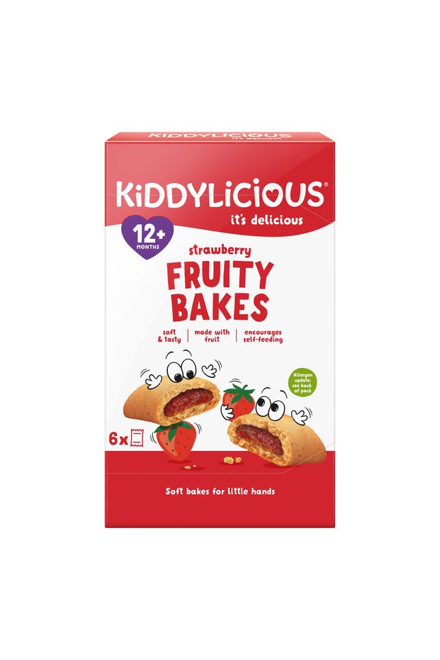 Strawberry Fruity Bakes Gluten & Dairy Free Kids Snack, Suitable for 12+ Months, 6x22 g