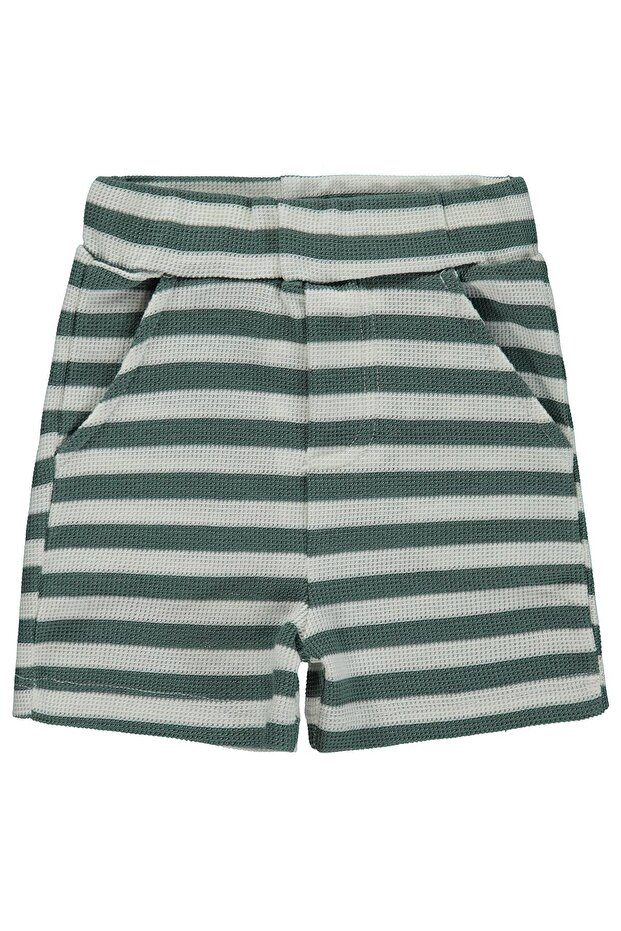Striped 6-18 Months Shorts - Green