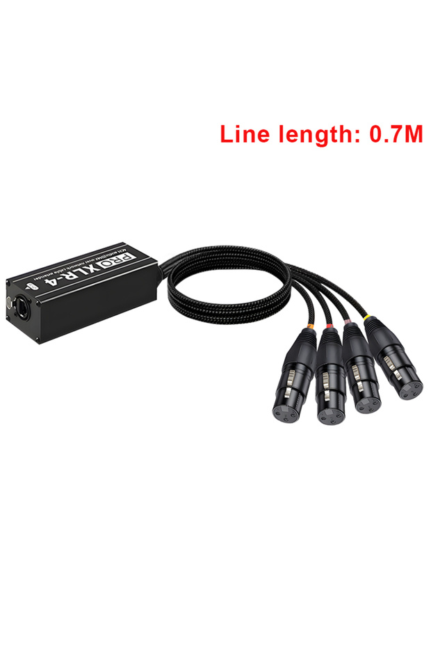 XLR Femate 1 Pair 4 Channel 3Pin XLR or 6.35mm Audio and DMX over Network Cable Extender DMX512 Netw