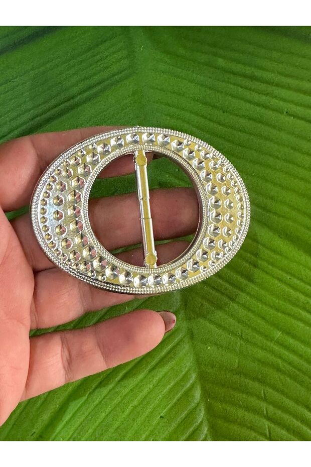 8X6 cm Plastic Silver Color Bag Belt Buckle
