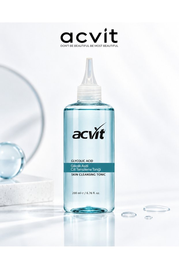 Glycolic Acid Skin Cleansing Tonic Anti-Blemish, Tone Equalizer, Purifying 200 ml