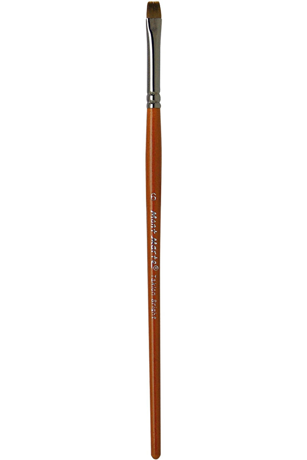 Artist Acrylic Brush Premium Taklon Short Shiny 6