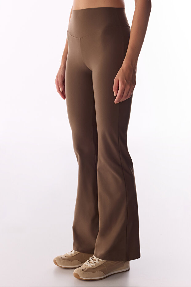 Brown Spanish Flare Soft Feel Leggings