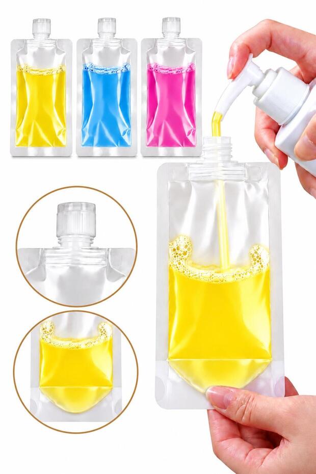 6Pcs Cream Travel Shampoo Carrying Bottle Bag in Bag Carrying Bottle Cream Storage Container