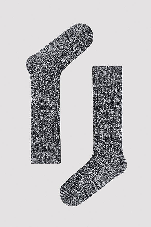 Soft Jacquard Black Leggings