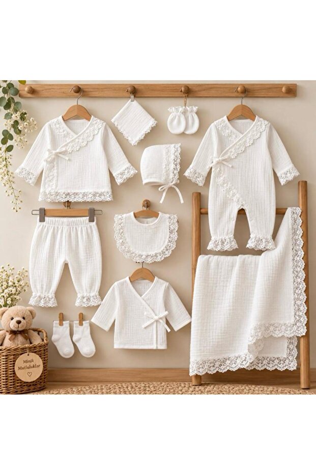 100% Cotton Muslin 10-Piece Hospital Discharge Set