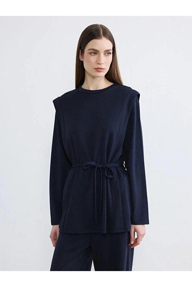 Crew Neck Soft Touch Women's Sweatshirt Tunic (S6)