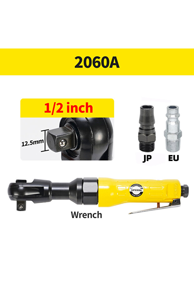 2060A 1-2 1/2 3/8 1/4 Inch Pneumatic Wrench Air Ratchet Air Wrench Pneumatic Tools Spanners Air Tool