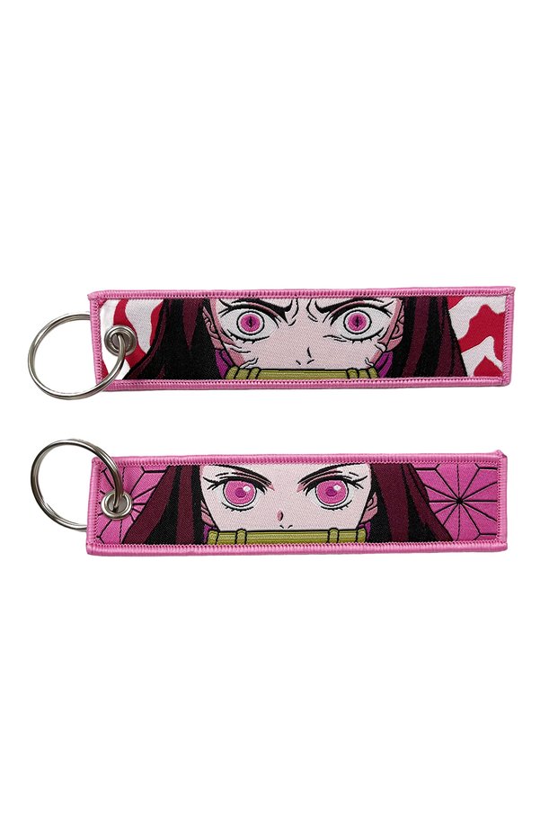 Bandai KDS-07 Anime Embroidery Key Jet Tag Key Chain Cartoon Keychains Key Ring Holder Pendant Gift