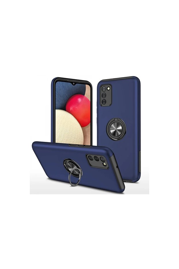 Samsung galaxy a02s case elite ring cover - navy blue