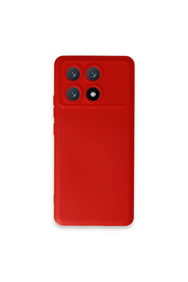 Xiaomi Poco X6 Pro Case Nano Inside Velvet Silicone - Red