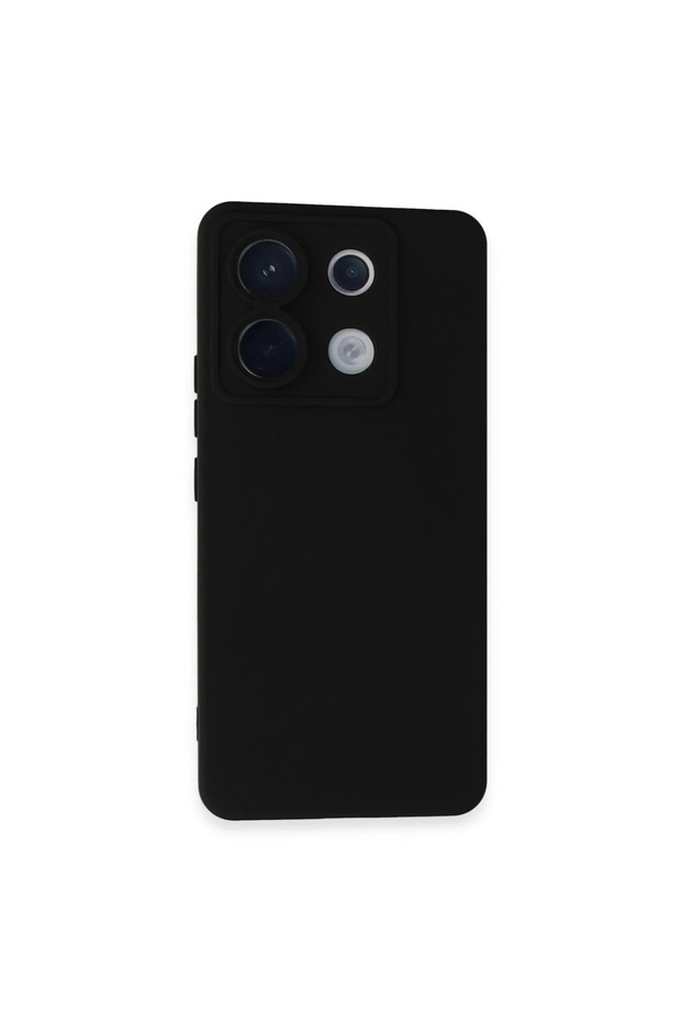 حافظة هاتف Xiaomi Redmi Note 13 Pro 5G مصنوعة من السيليكون المخملي الداخلي - أسود