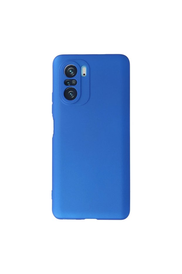 غلاف هاتف Xiaomi Poco F3 مصنوع من السيليكون الأول - أزرق