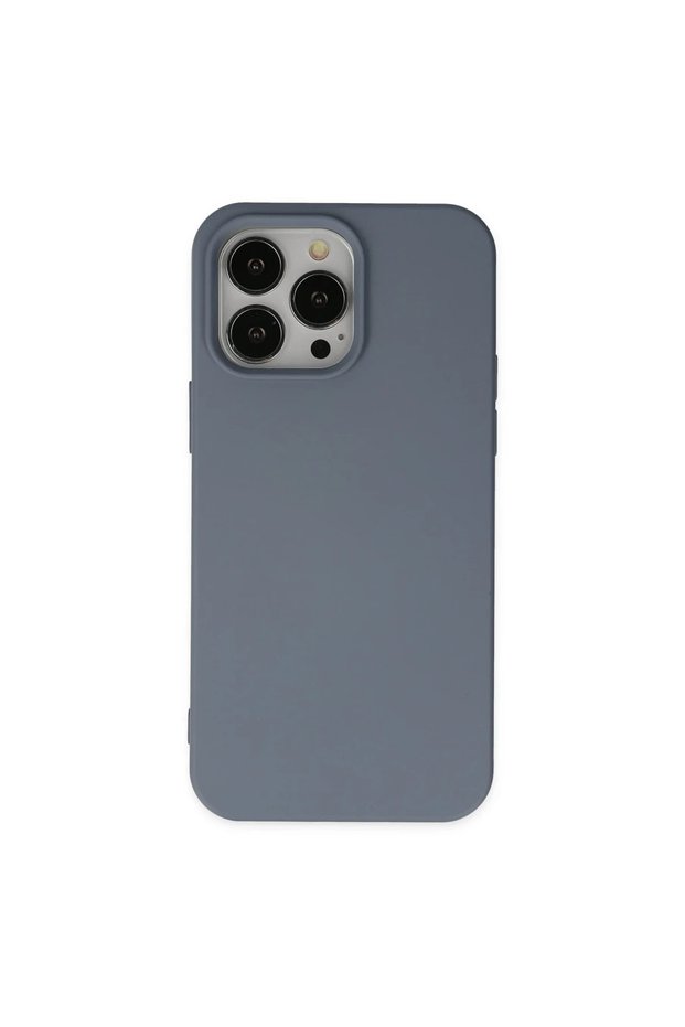 Apple iphone 15 pro max case nano inner velvet silicone - grey