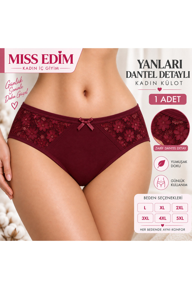 Panties with Lace Detail on the Sides