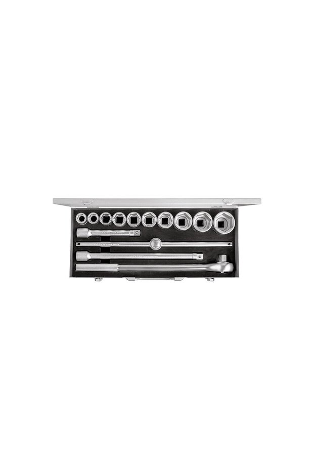 Two-Type Corner Socket Wrench Set 14 Pieces 3/4"