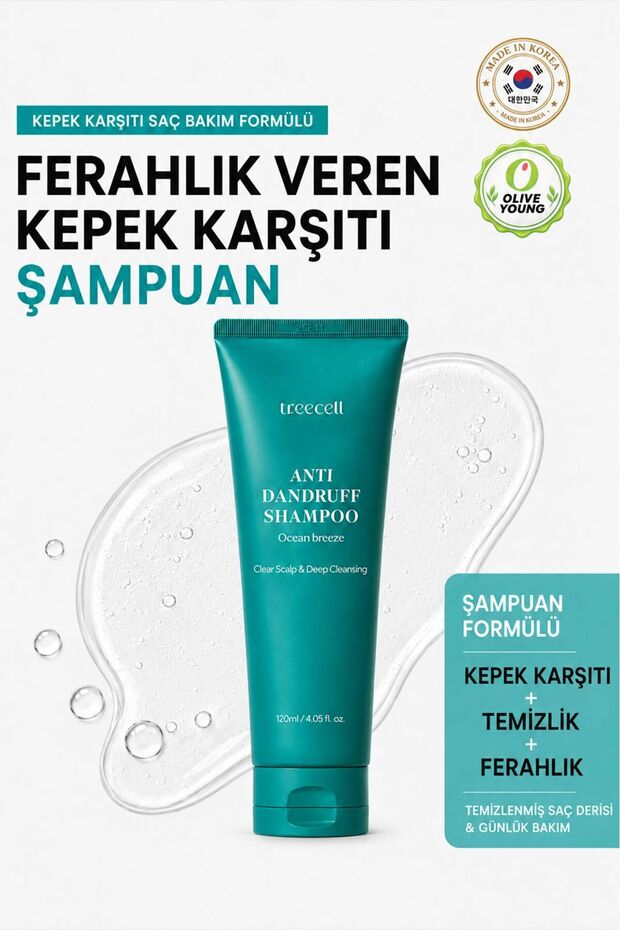 Kepek and Scalp Care Shampoo / Anti Dandruff Shampoo Ocean Breeze 120ml